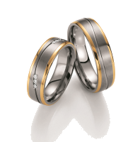 Titan/Gold Ringe Trauringstudio Bad Kissingen Servatius